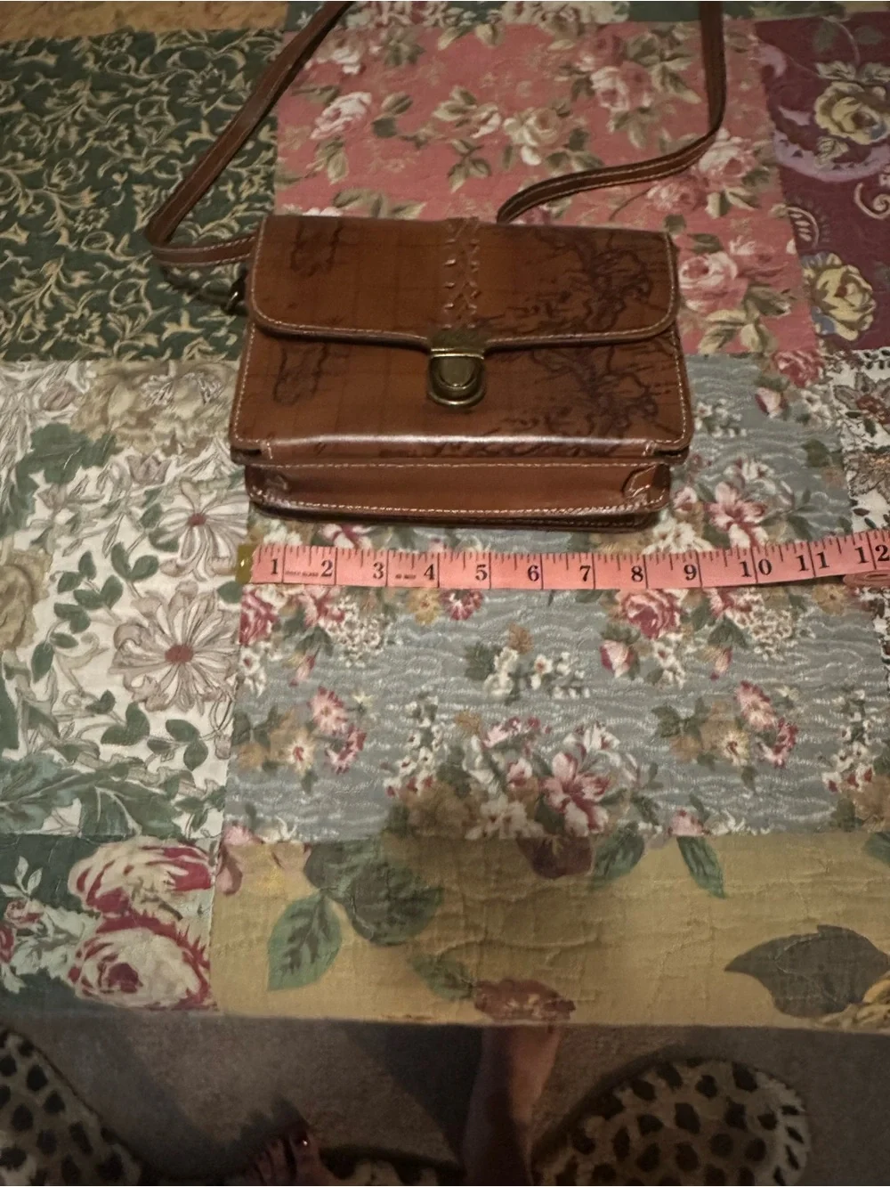 Patricia Nash Leather Crossbody (attached wallet)